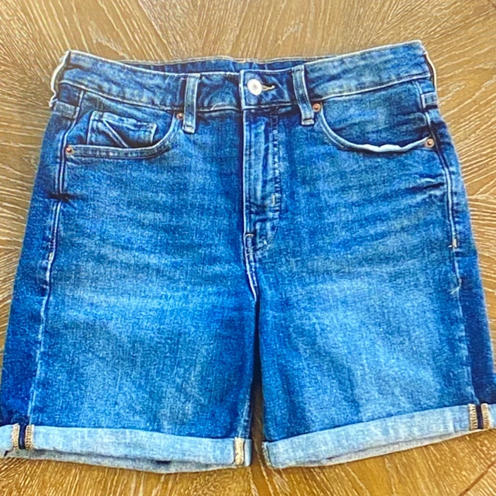 Classic Blue Denim Jean Shorts